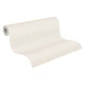 Papier peint structuré Blanc crème - papier peint intissé A.S. Création 