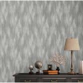 Papier peint moderne Gris intissé - papier peint à motifs graphiques pour salon, chambre à coucher papier peint intissé moderne 