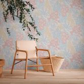 Tapete mit Pflanzen und Blättern Bunt - Vliestapete Dschungel Modern tropisch 