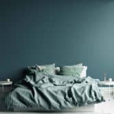 Vliesbehang petrol blauw monochroom effen behang woonkamer, slaapkamer 