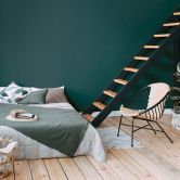 Tapete Petrol Blau Vliestapete modern einfarbig für Wohnzimmer, Schlafzimmer 