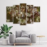 Leinwandbild 5 teilig, Iris Blume 