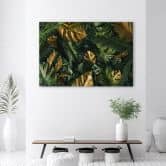 Leinwandbild, Tropische Monstera Blätter Pflanzen 