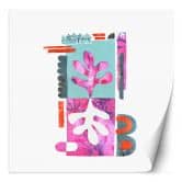 Fototapete, Rosa blau abstrakt - Andrea Haase 