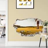 3D Wallsticker På golfbanen 