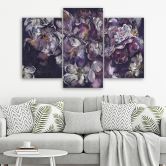 Leinwandbild 3 teilig, Iris Blume 