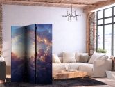 Paravent, Raumteiler freistehend, Trennwand - Sun in Hiding: Golden Sky Clouds 