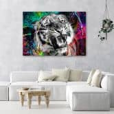 Leinwandbild, Tiger Animal Natur 