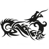 Wandtattoo Chinesischer Drache 