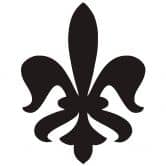 Wandtattoo Lilien-Muster 3 