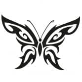 Muursticker Vlinder Tribal 2 