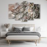 Leinwandbild 5 teilig, Blume der Königin der Nacht 