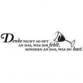 Wandtattoo Denke nicht so oft an... 
