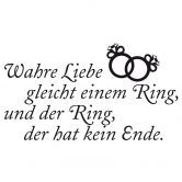 Wandtattoo Wahre Liebe gleicht einem Ring 