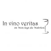 Wandtattoo In vino veritas - im Wein liegt die Wahrheit 