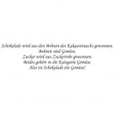 Wandtattoo Schokoladengemüse 