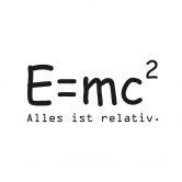 Wandtattoo E=mc² - Alles ist relativ. 