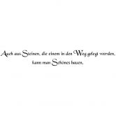 Wandtattoo Auch aus Steinen... 1 