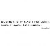 Wandtattoo Suche nicht nach Fehlern, suche nach Lösungen 