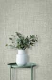 non-woven wallpaper in modern textured plain green, grey solid colour 