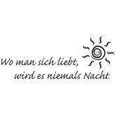 Wandtattoo Wo man sich liebt... 2 