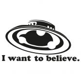Wandtattoo I want to believe 