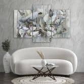 Leinwandbild 3 teilig, Saint Lotos Blumen 