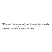 Wandtattoo Wenn ein Mann glaubt... 