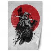 Fototapete, Samurai mit einem Schwert 