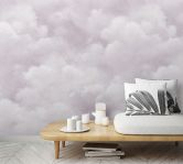 Fotobehang met hemel en wolken, grijs effen 2.70 x 2.12 m 