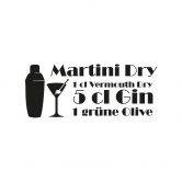 Wandtattoo Martini Dry 