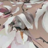 Vliestapete mit Blättern in gemaltem Stil braun, weiß Floral 