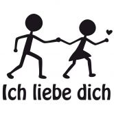Wandtattoo Ich liebe Dich 