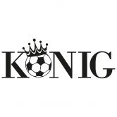 Wandtattoo Fussballkönig 