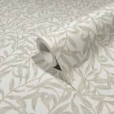 Vliestapete Blätter, Blattmotiv Floral Natur in Beige 
