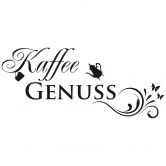 Wandtattoo Kaffee Genuss 