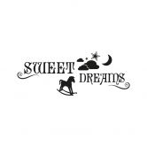 Wandtattoo Sweet Dreams Schaukelpferd 