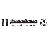 Wandtattoo 11 Freundinnen 
