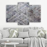 Leinwandbild 3 teilig, Abstrakte geometrische Formen 