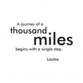 Sticker mural - A journey of a thousand miles... 