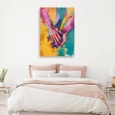 Canvasbillede, Touch love romance 
