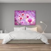 Leinwandbild, Orchideenblüten Abstraktion 