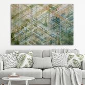 Leinwandbild 3 teilig, Abstrakte geometrische Formen 