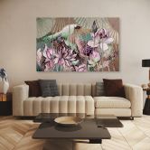 Leinwandbild 5 teilig, Heilige Lotos und Fanter 