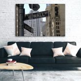 Leinwandbild 3-teilig, New York Wall Street USA 