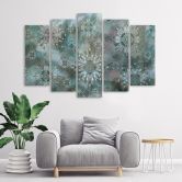 Leinwandbild 5 teilig, Mosaik der Sterne 