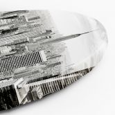 Rundes Leinwandbild New Yorker Wolkenkratzer 