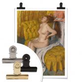 Poster Degas - Eine Frau bekommt ihr Haar gebunden 
