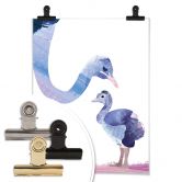 Poster Goed Blauw - Federliebe 