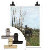 Poster Mauve - Holz sammeln 